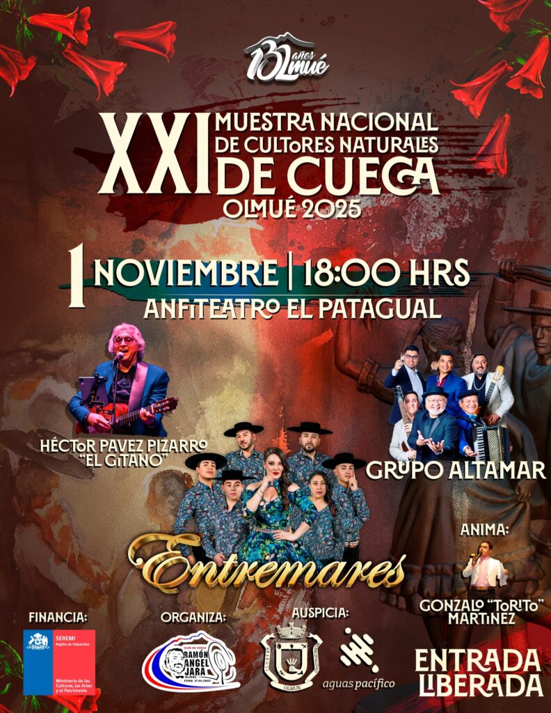 Entremares encabezará la Muestra Nacional de Cultores de Cueca en el Patagual.