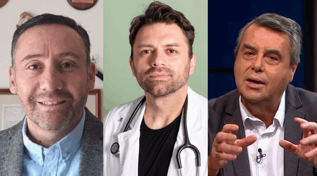 Danilo Quiroz, Rodolfo Ponce y José Miguel Vallejo destacan por su débil desempeño digital. Descripción: Imagen compuesta de los tres candidatos del Distrito 6, con sus perfiles en redes sociales en segundo plano.