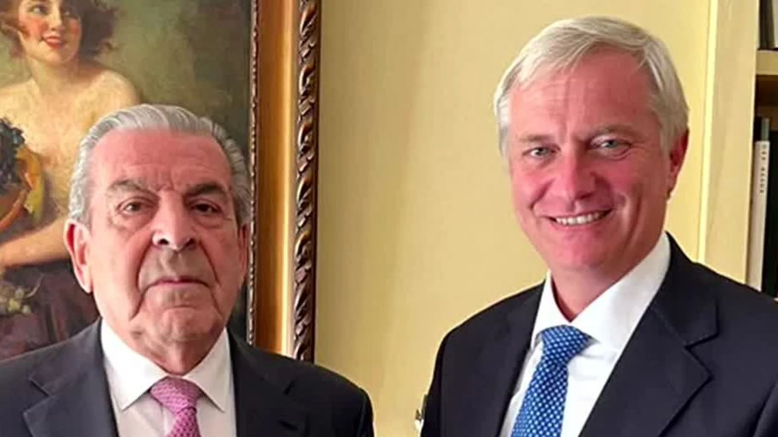 Encuentro entre José Antonio Kast y Eduardo Frei, realizado en el domicilio del exmandatario.