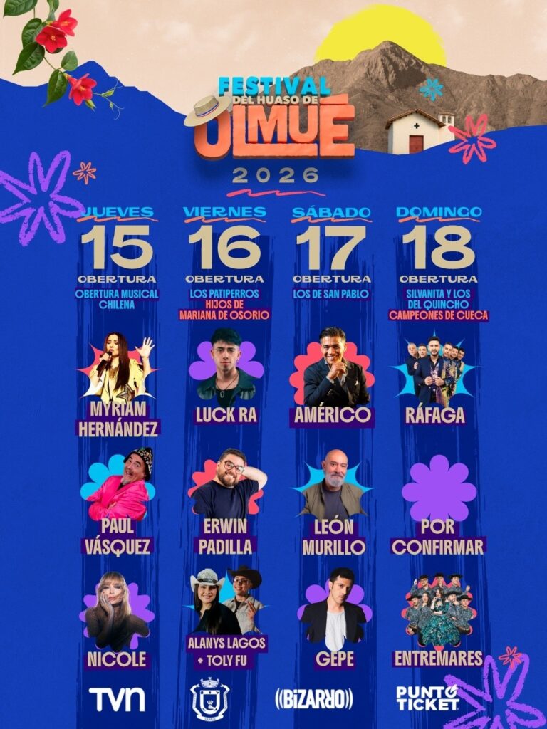 Ya están a la venta las entradas para el Festival del Huaso de Olmué 2026, con precios que van desde los $41.000 en galería hasta los $98.500 en palco preferencial.
