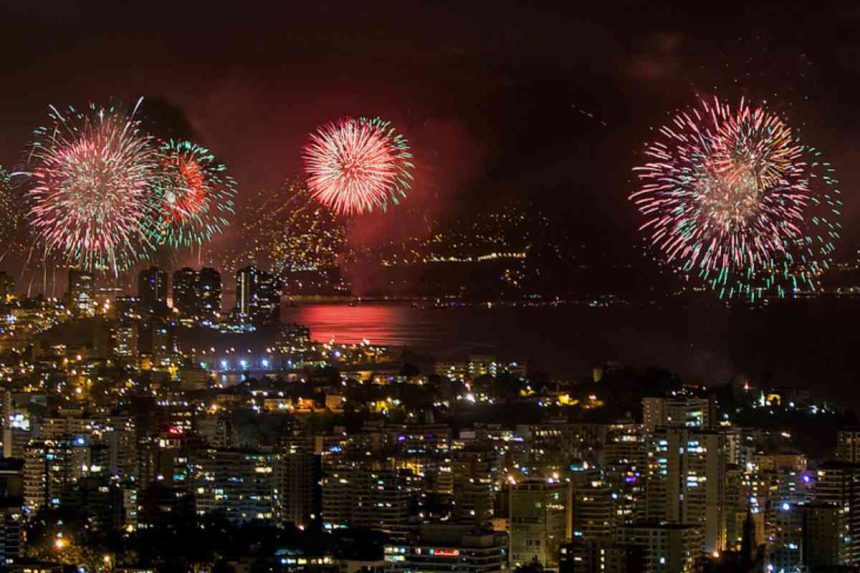 Viña del Mar alista un show pirotécnico de 18 minutos para recibir el Año Nuevo 2026, con pirotecnia de bajo ruido, siete puntos de lanzamiento y medidas de cuidado ambiental.