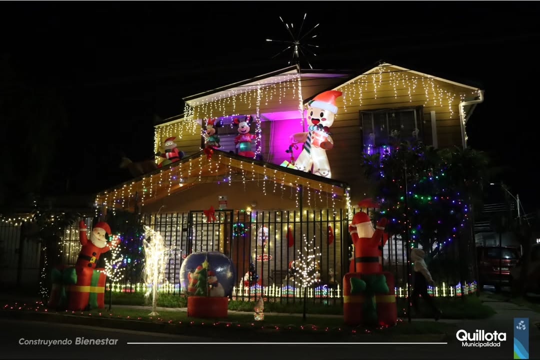 La Municipalidad de Quillota dio a conocer a las familias ganadoras del concurso “Quillota Ilumina su Navidad”, iniciativa que destacó la creatividad y el espíritu comunitario en distintos barrios de la comuna.
