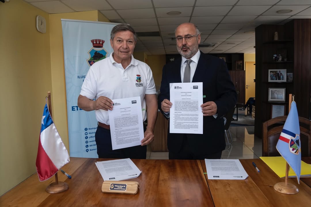 Municipio de Villa Alemana firmó un convenio con la Universidad de Viña del Mar para impulsar capacitaciones, apoyo a emprendedores y operativos gratuitos en la comuna.