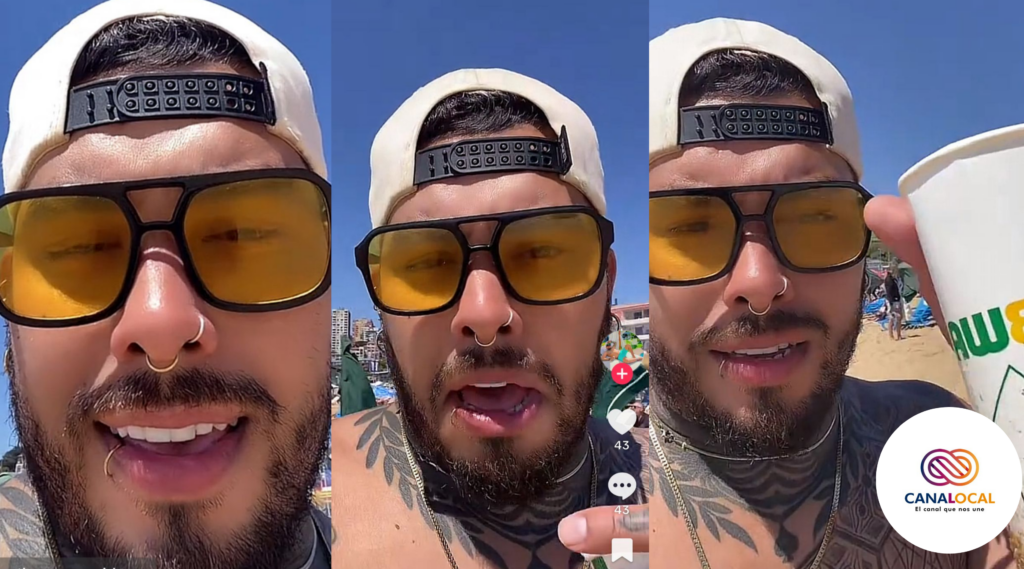 Video viral muestra a un venezolano burlándose de una familia en la playa de Reñaca, generando indignación y fuertes críticas en redes sociales.