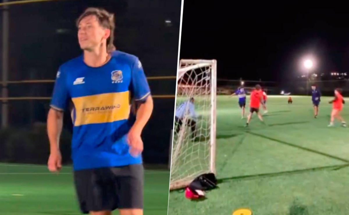 Paulo Londra sorprendió al jugar una pichanga en el complejo de Everton horas antes de su presentación en el Festival de Viña del Mar en la Quinta Vergara.