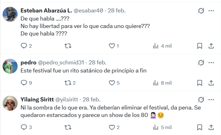 Lucy Ana Avilés criticó al Festival de Viña del Mar por la difusión de contenidos sexuales y pidió medidas para proteger a los menores que asisten al evento.