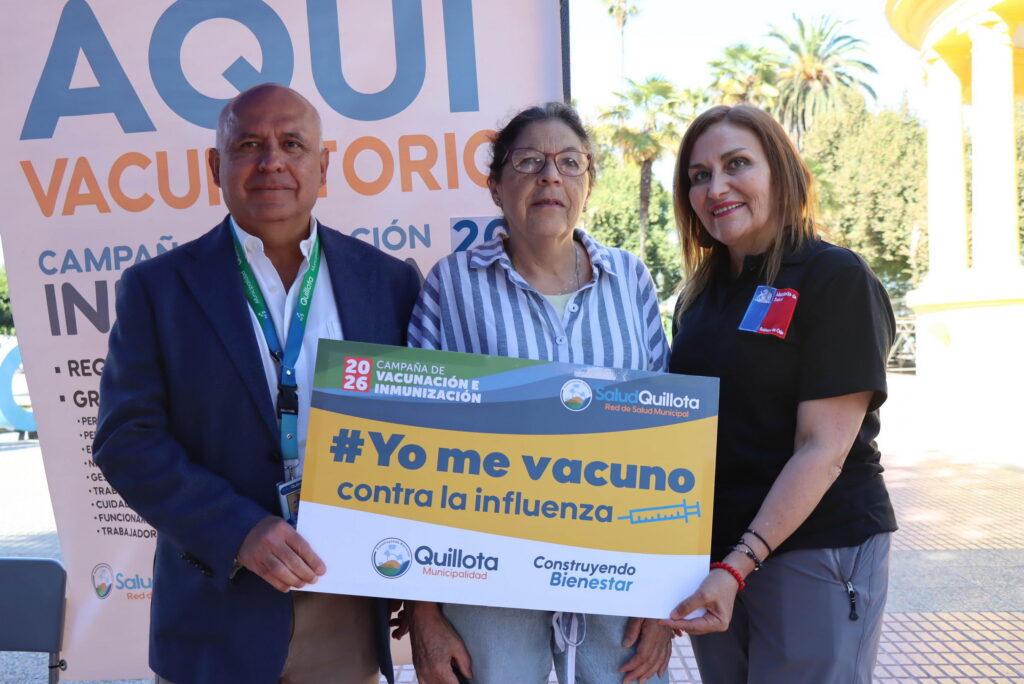Quillota inició la campaña de vacunación contra la influenza 2026 con la meta de inmunizar a 45 mil personas antes del invierno.