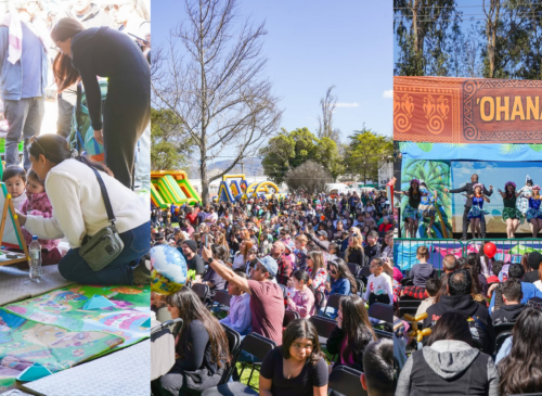 Cientos de familias celebraron el Día de la Niñez en La Calera con juegos, concursos, música, actividades recreativas y la presentación del musical “Ohana”.