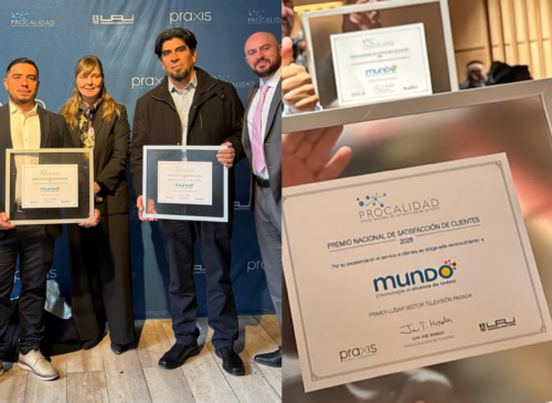 Mundo obtuvo por tercer año consecutivo el primer lugar en Internet Hogar y Televisión Pagada en el Índice Procalidad 2026.