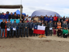 Operativo de limpieza en playa Loncura permitió retirar 840 kilos de residuos, con participación de la Armada, municipio, estudiantes y empresas.