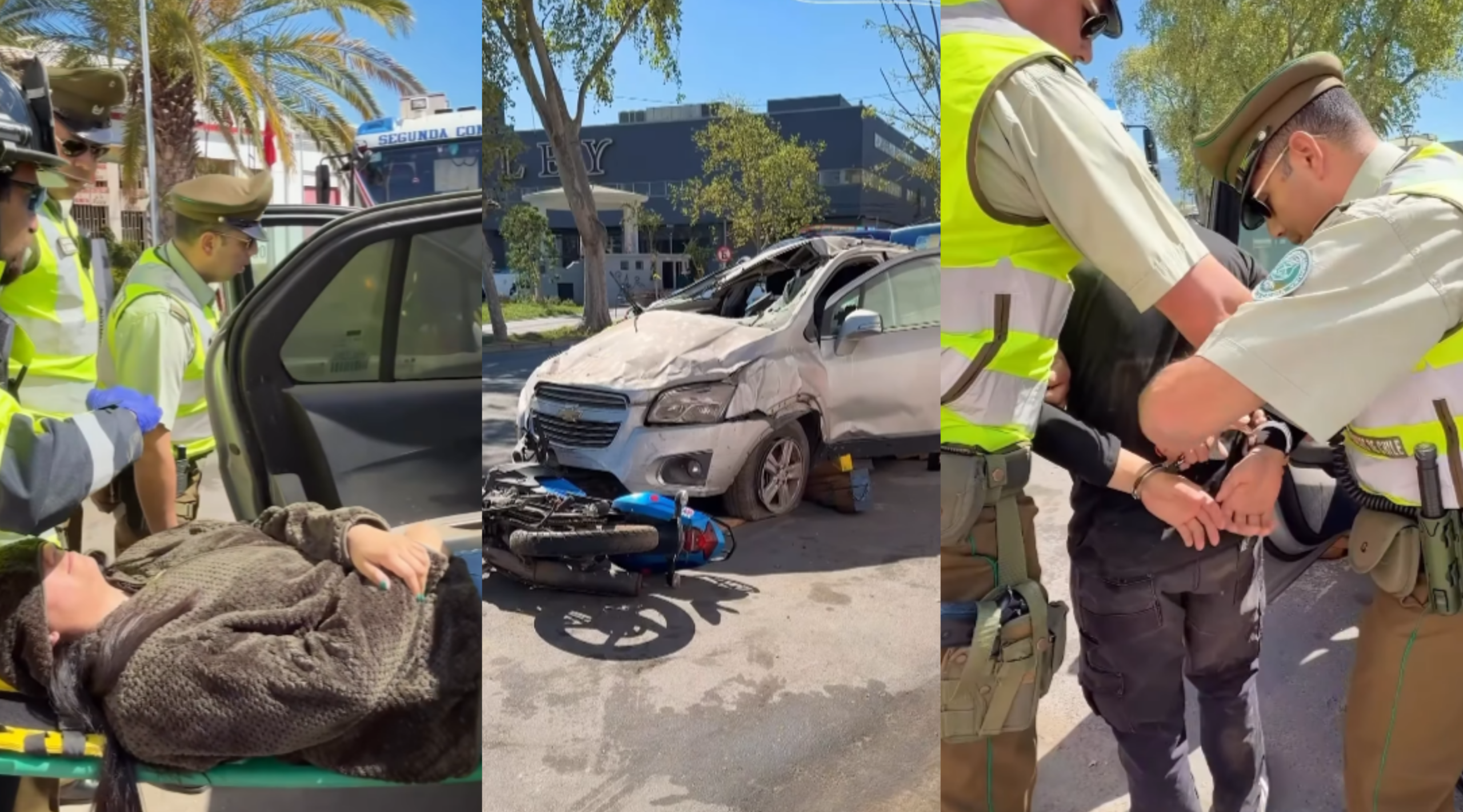 La Calera recreó un fatal accidente de tránsito para concientizar sobre los riesgos de conducir bajo los efectos del alcohol durante Fiestas Patrias.