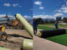 La Ligua avanza en la renovación del Estadio Municipal Enrique Döll Rojas, con nuevo pasto sintético, mejoras en la base y el drenaje.