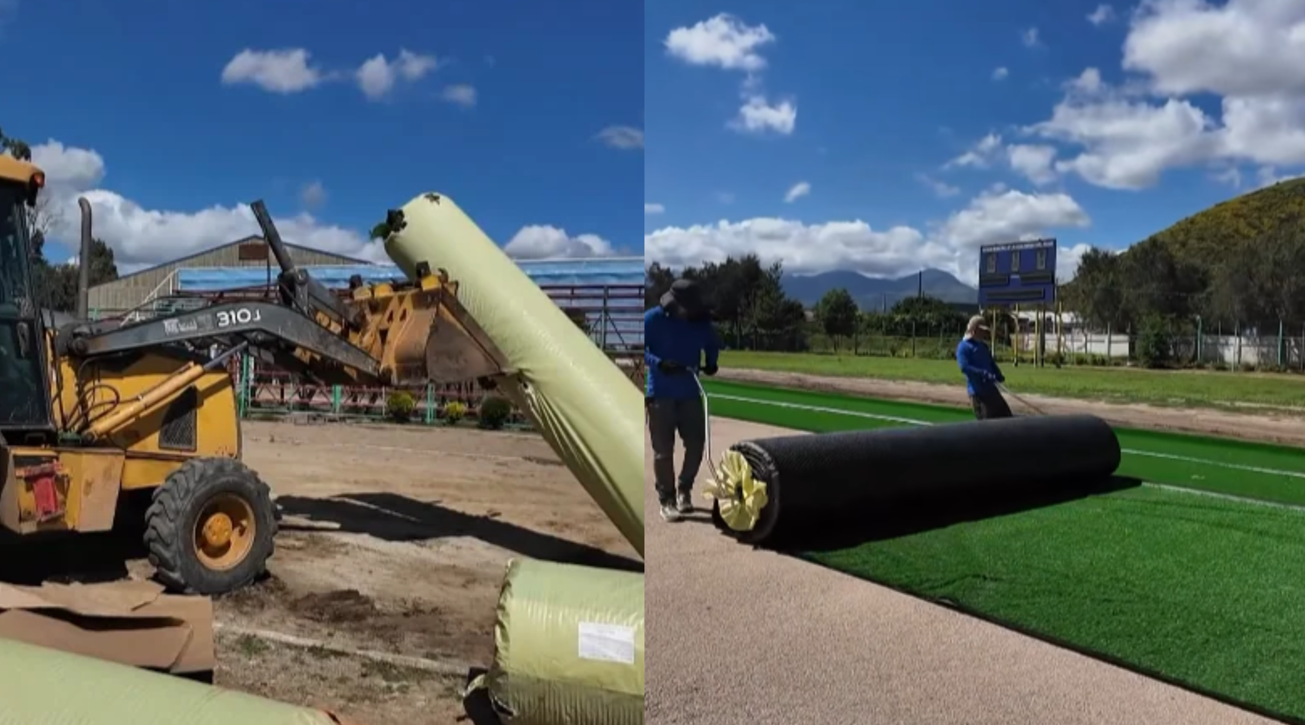 La Ligua avanza en la renovación del Estadio Municipal Enrique Döll Rojas, con nuevo pasto sintético, mejoras en la base y el drenaje.