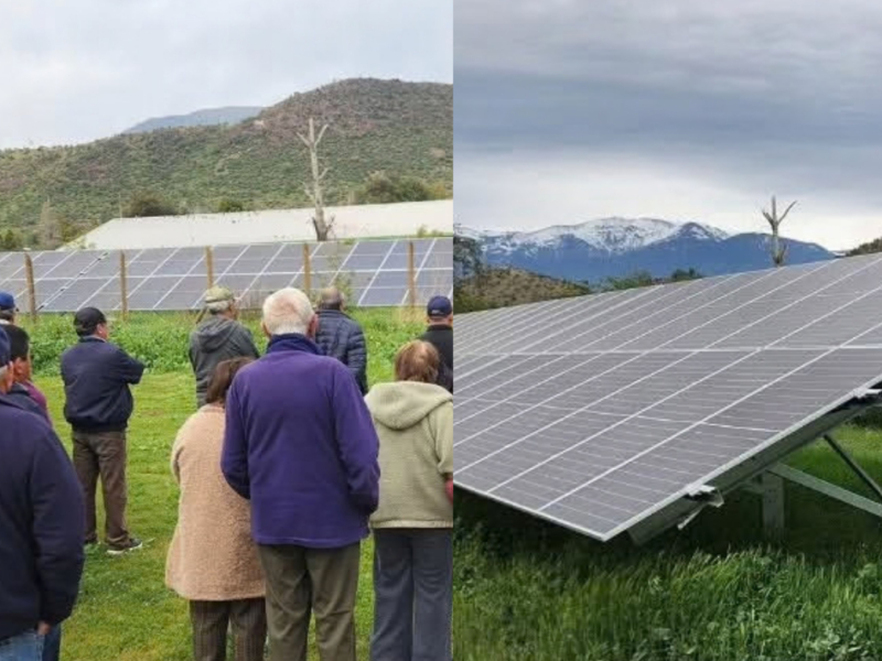 150 familias de Calle Larga accederán a descuentos de hasta 90% en sus cuentas de luz gracias al primer Parque Solar Comunitario de Los Andes.