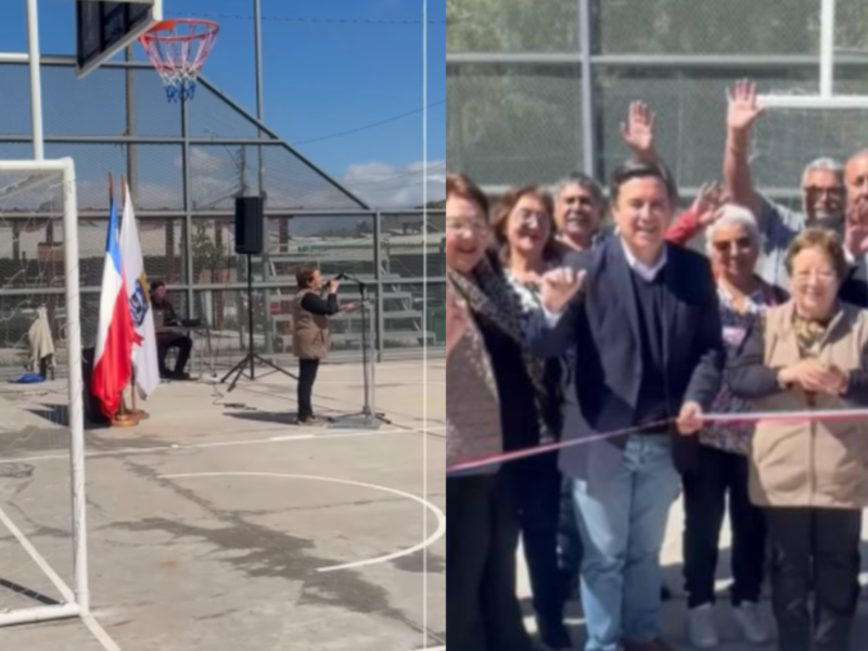 La Población Cristo Redentor de Los Andes estrenó una renovada multicancha tras una inversión de más de $153 millones en infraestructura deportiva y recreativa.