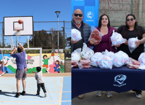 Lomas de Mirasol, en Quintero, renovó su multicancha mediante el programa Transformando Barrios, incorporando propuestas de niños y jóvenes.