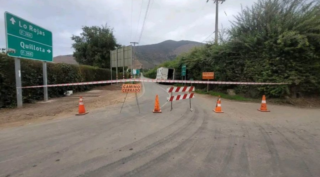 La Municipalidad de La Cruz anunció el cierre preventivo de la Ruta F-366 desde las 14:00 horas del martes 20 de octubre, con acceso exclusivo para residentes.