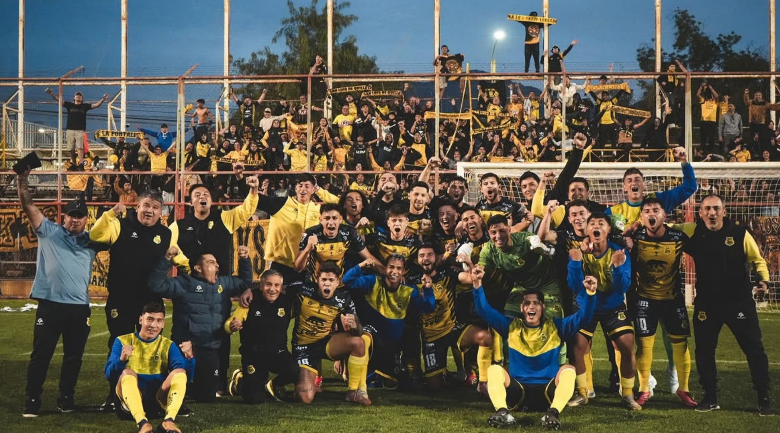 San Luis derrotó 1-0 a Unión San Felipe con un gol a los 89 minutos y llegó a 44 puntos, quedando a uno del líder Cobreloa. FOTO: INSTAGRAM SAN LUIS DE QUILLOTA