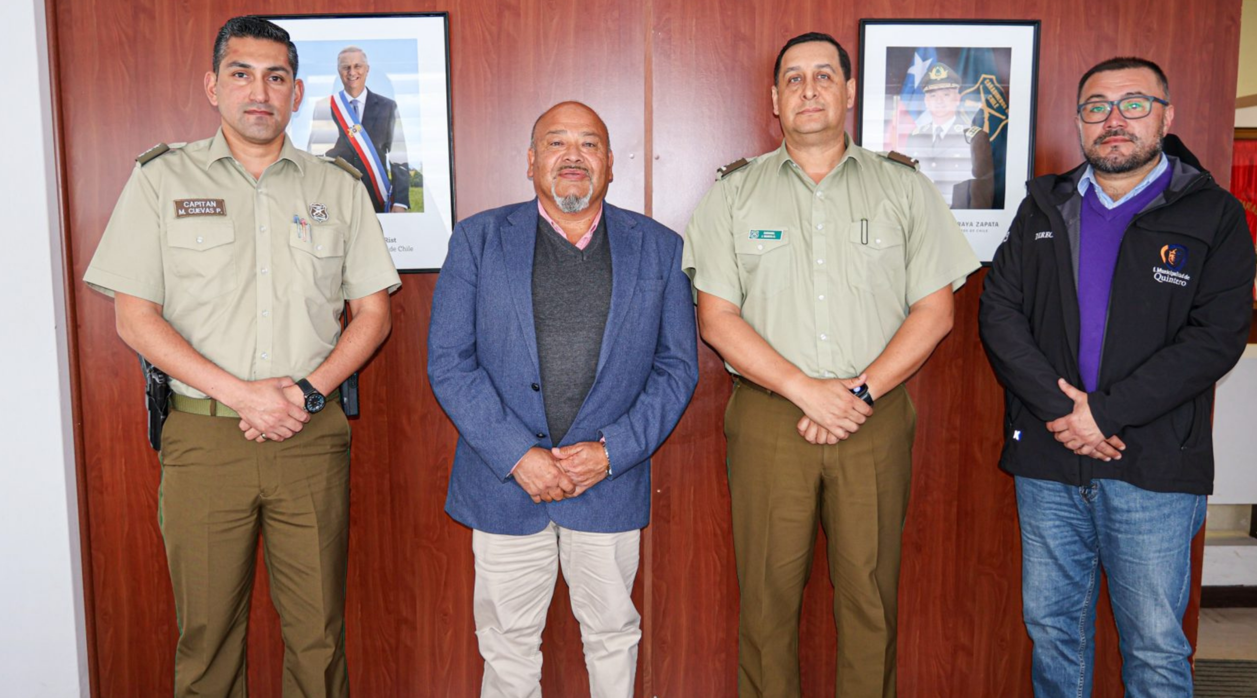 Quintero coordina acciones con Carabineros para reforzar la seguridad en Loncura, playas y otros sectores ante la próxima temporada estival.