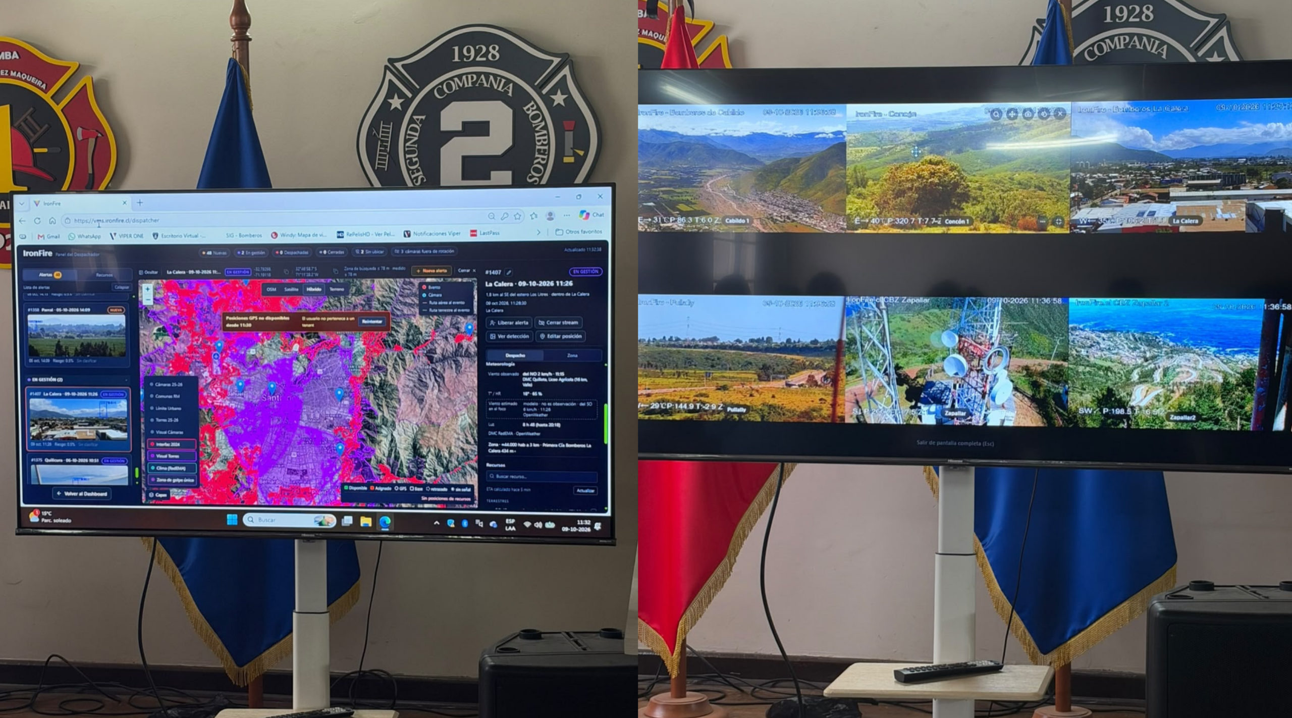 La Calera puso en marcha IronFire, un sistema con cámaras e inteligencia artificial que detecta columnas de humo y envía alertas tempranas a Bomberos y CONAF.